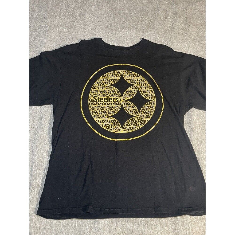 Pittsburgh Steelers Shirt Adult XL Team Apparel Graphic Tee NFL Black Mens